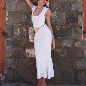 LoveShackFancy | Dresses | Loveshackfancy Leigh Pointelle Knit Midi Dress Ivory Small Spring Stretch | Poshmark LoveShackFancy | Dresses | Loveshackfancy Leigh Pointelle Knit Midi Dress Ivory Small Spring Stretch | Poshmark